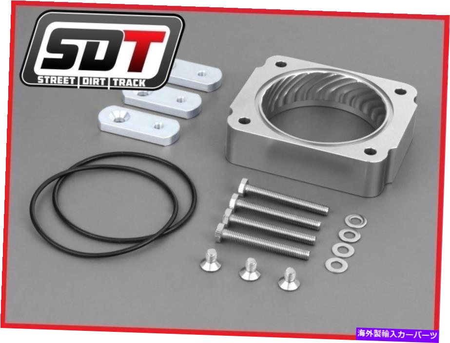 Throttle Body フィット05-10フォードマスタング高性能シルバースロットルボディスペーサーキット4.0L V6 Fits 05-10 Ford Mustang High Performance Silver Throttle Body Spacer Kit 4.0L V6【並行輸入品】