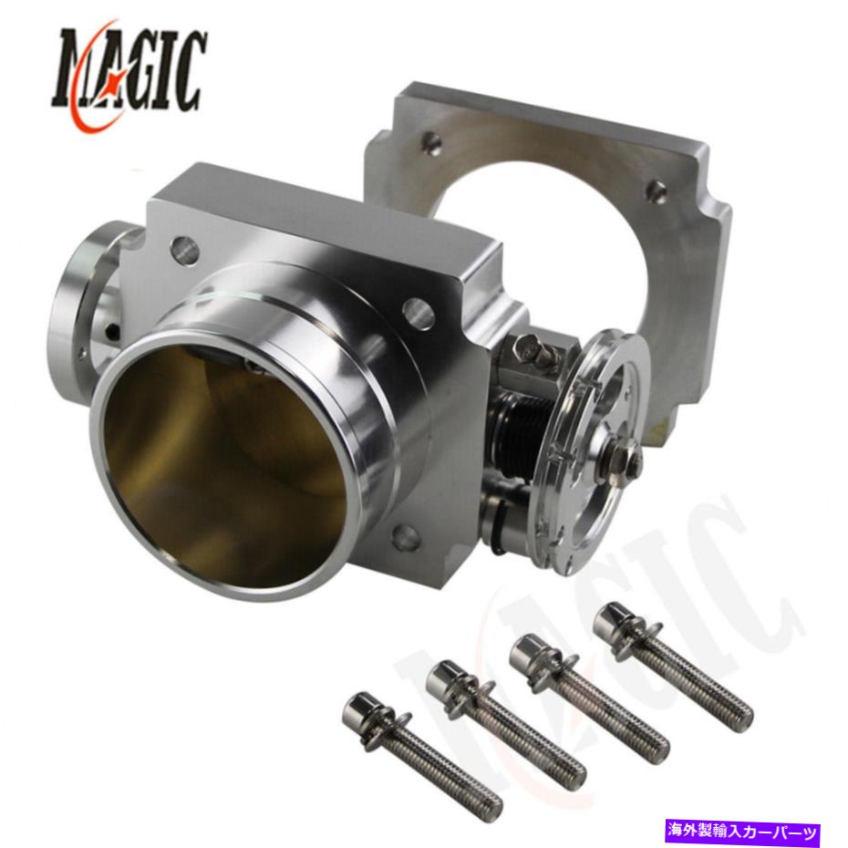 Throttle Body 80mm合金アルミニウムユニバーサルスロットルボディCNCビレット摂取マニホールドハイフロー 80mm Alloy Aluminum Universal Throttle Body CNC Billet Intake Manifold High Flow【並行輸入品】