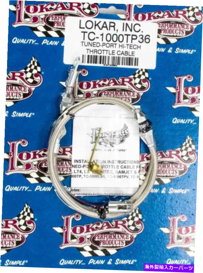 Throttle Body Lokarスロットルケーブル（TC-1000TP36） LOKAR Throttle Cables (TC-1000TP36)【並行輸入品】