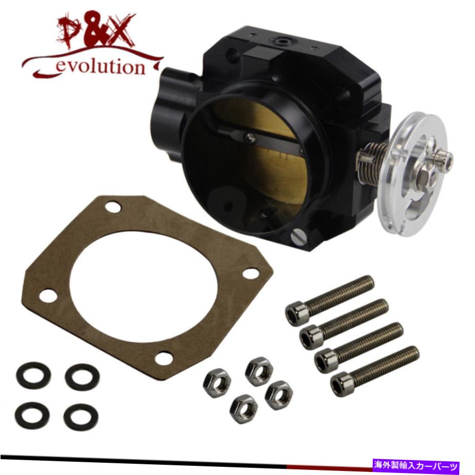 Throttle Body 4cyl Civic Prelude Acura IntegraとのHonda Accordのためのブラック70mmスロットルボディ Black 70mm Throttle Body for Honda Accord with 4CYL Civic Prelude Acura Integra【並行輸入品】