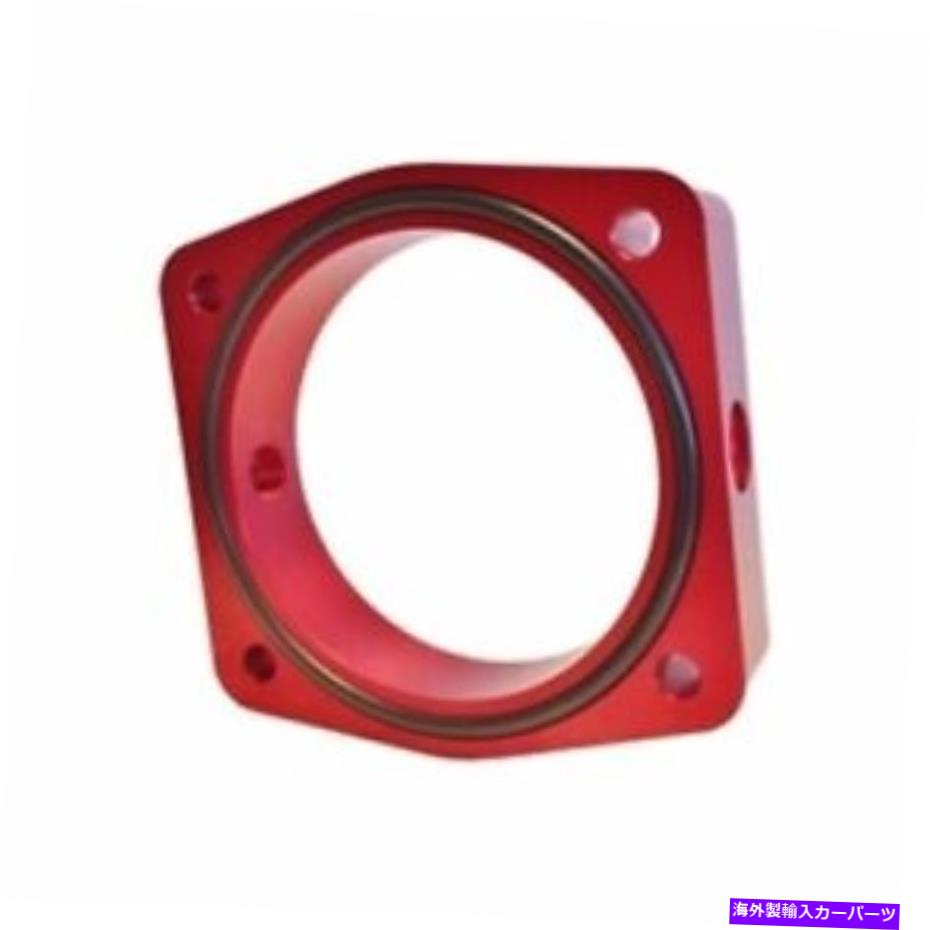 Throttle Body トルクソリューションTBS-024Rスロットルボディスペーサー（赤） Torque Solution TBS-024R Throttle Body Spacer (Red)【並行輸入品】