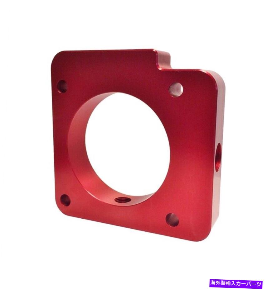 Throttle Body WRX 06-14 EJ255 STI 04-15 EJ257用のトルクソリューションスロットルボディスペーサーレッド Torque Solution Throttle Body Spacer Red For WRX 06-14 EJ255 STI 04-15 EJ257【並行輸入品】