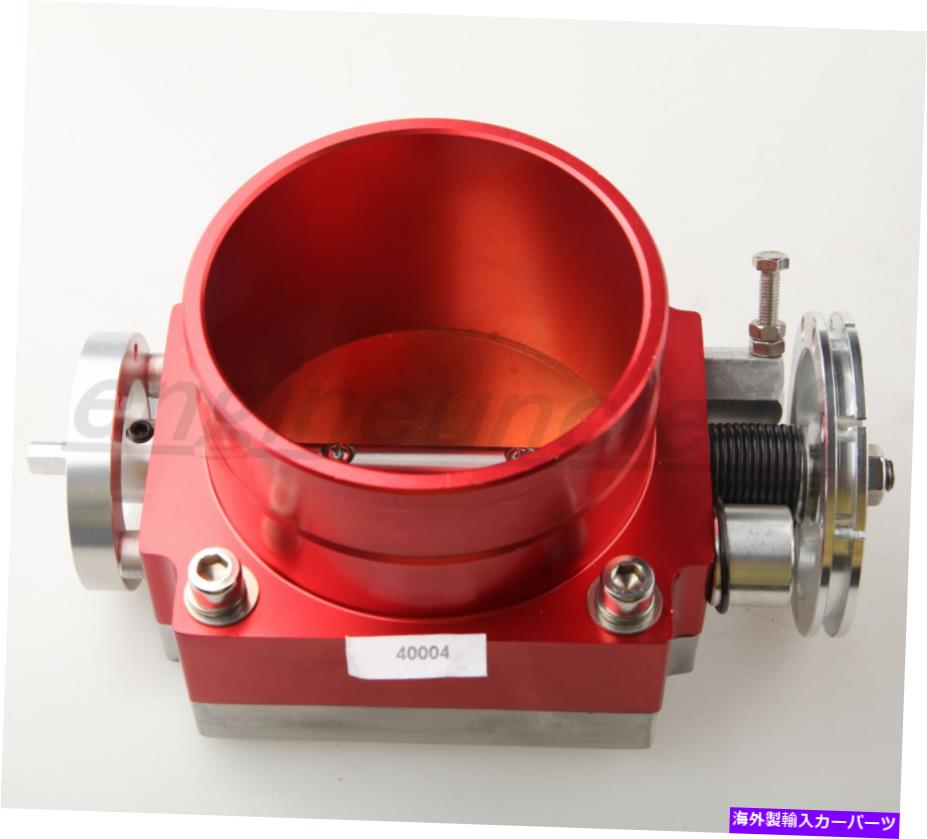 Throttle Body 真新しい90mmユニバーサルスロットルボディCNC T6アルミニウム赤 Brand New 90mm Universal Throttle Body CNC T6 Aluminum Red【並行輸入品】