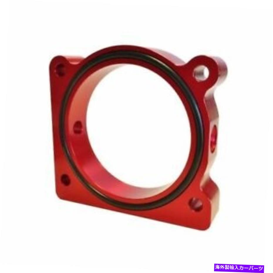 Throttle Body トルクソリューションTBS-028RフォードF-150 3.5L/3.7L V6用のスロットルボディスペーサー（赤） Torque Solution TBS-028R Throttle Body Spacer (Red) For Ford F-150 3.5L/3.7L V6【並行輸入品】