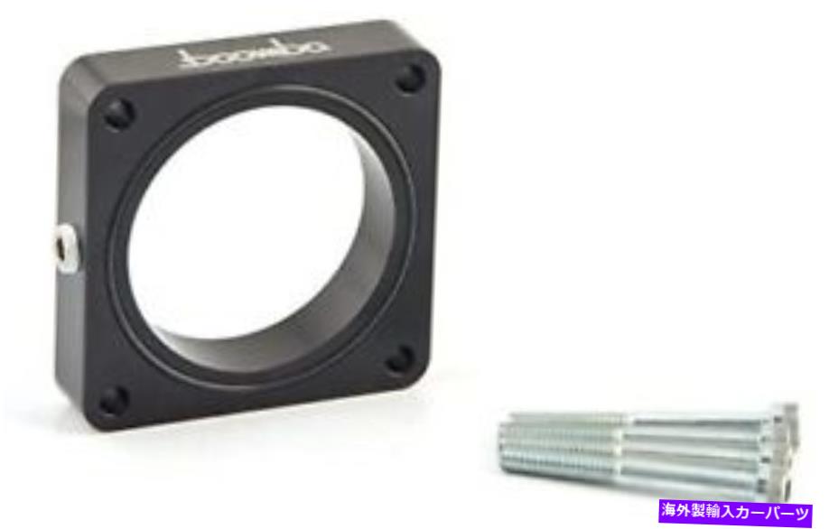 Throttle Body フォードマスタングエコブーストのためのブルバレーシングスロットルボディスペーサーブラック Boomba Racing THROTTLE BODY SPACER BLACK for FORD MUSTANG ECOBOOST【並行輸入品】