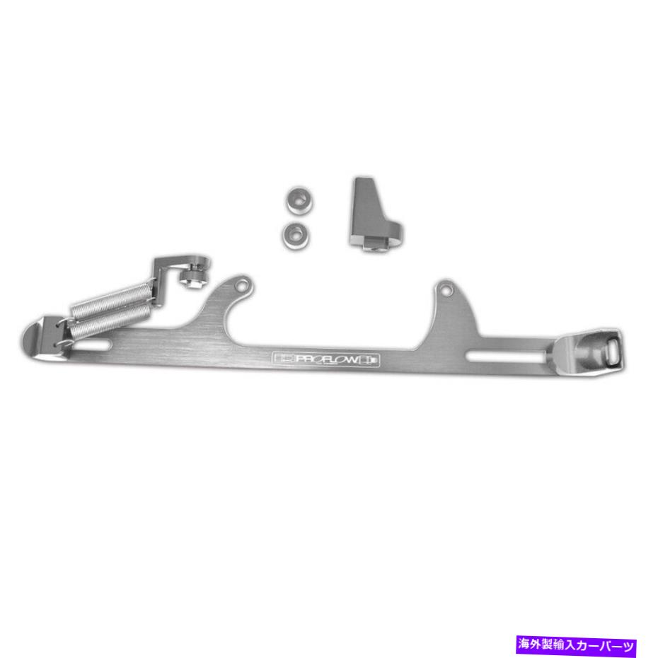 Throttle Body PFECB4500P Proflowスロットルケーブルブラケット、ビレットアルミニウム、ポリッシュ、ホリー45 PFECB4500P Proflow Throttle Cable Bracket, Billet Aluminium, Polished, Holley 45【並行輸入品】