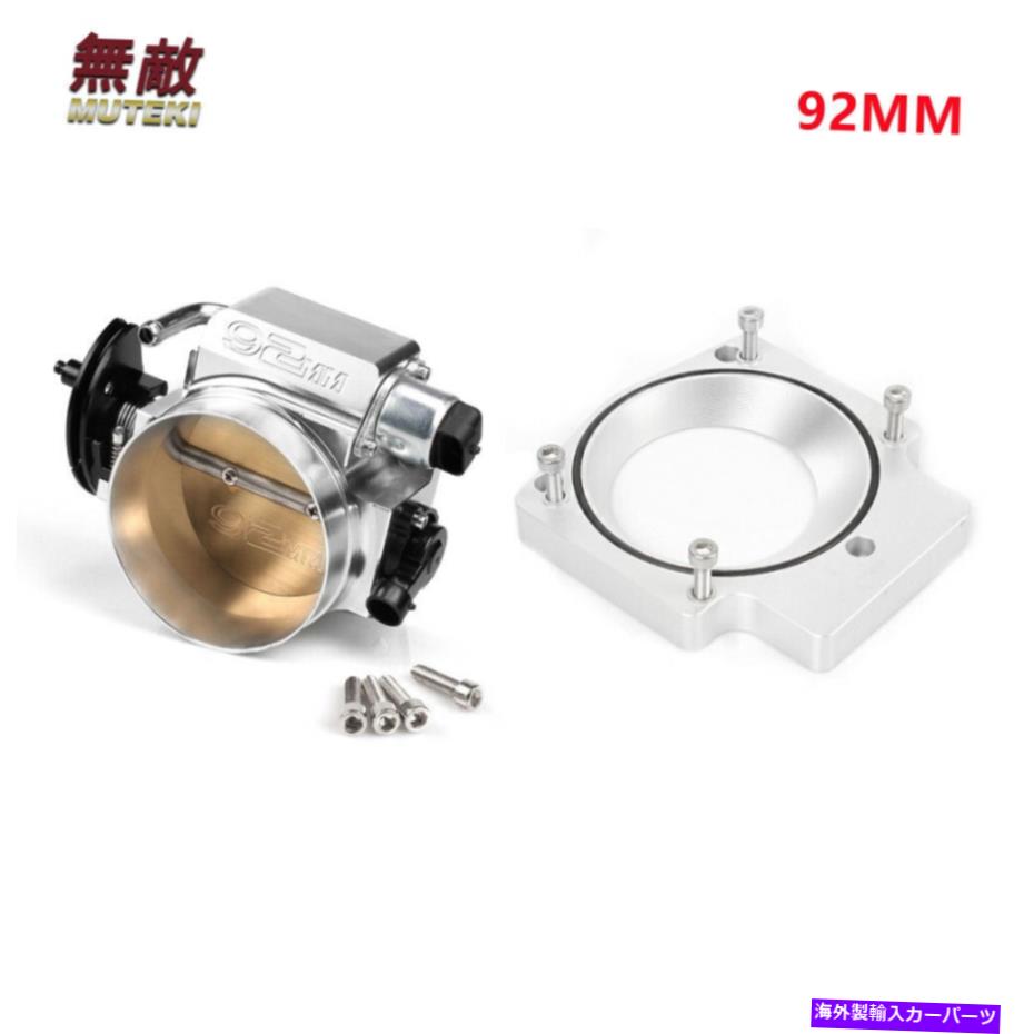 Throttle Body 92mm摂取マニホールドスロットルボディ+GM LS LS1 LS2 LS3用スロットルボディスペーサー 92mm Intake Manifold Throttle Body+Throttle Body Spacer For GM LS LS1 LS2 LS3【並行輸入品】
