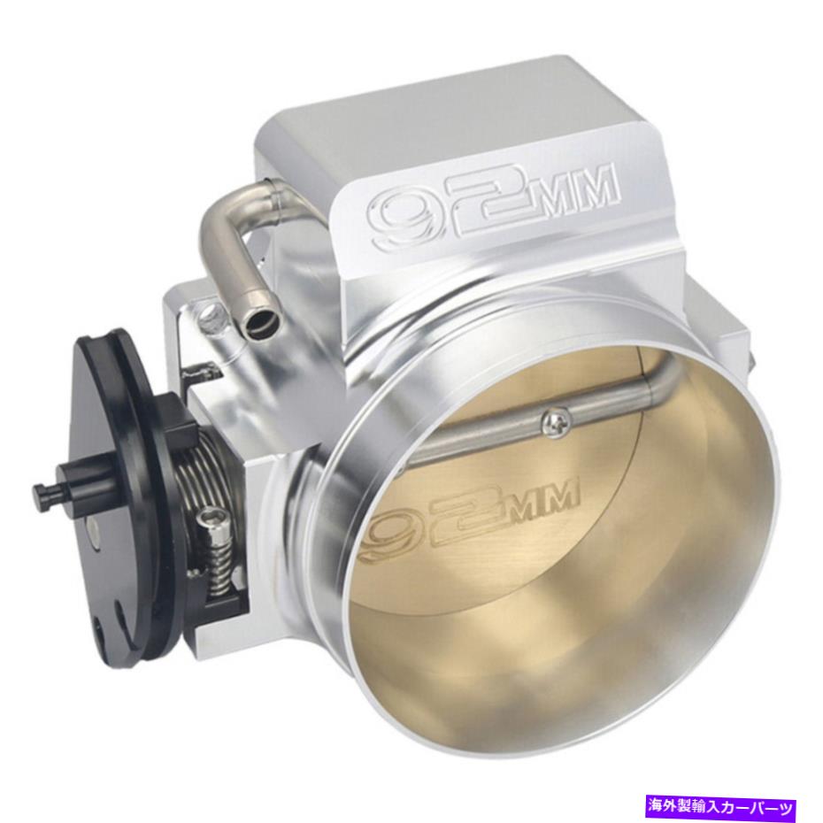 Throttle Body LS1 LS2 LS6 92mmスロットルボディ + TPS +吸気マニホールドアダプタープレートシルバー用 For LS1 LS2 LS6 92mm Throttle Body + TPS + Intake Manifold Adapter Plate Silver【並行輸入品】