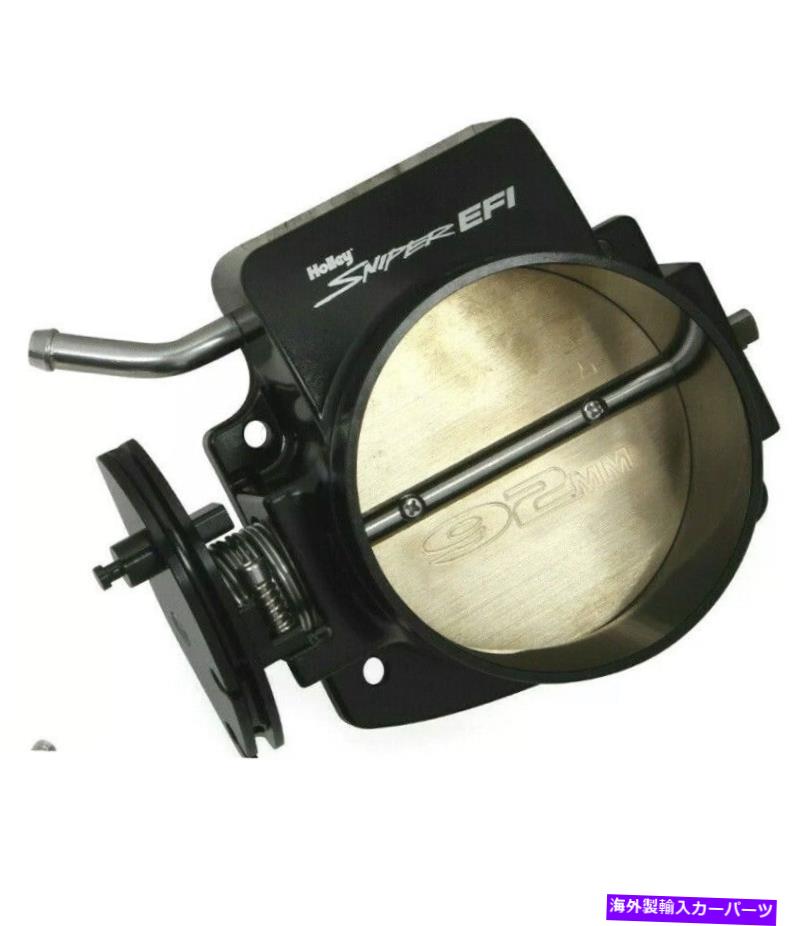 Throttle Body Holley Sniper EFI 860004-1スロットルボディ92mmブラックビレットアルミニウムLS Holley Sniper EFI 860004-1 Throttle Body 92mm Black Billet Aluminum for LS【並行輸入品】