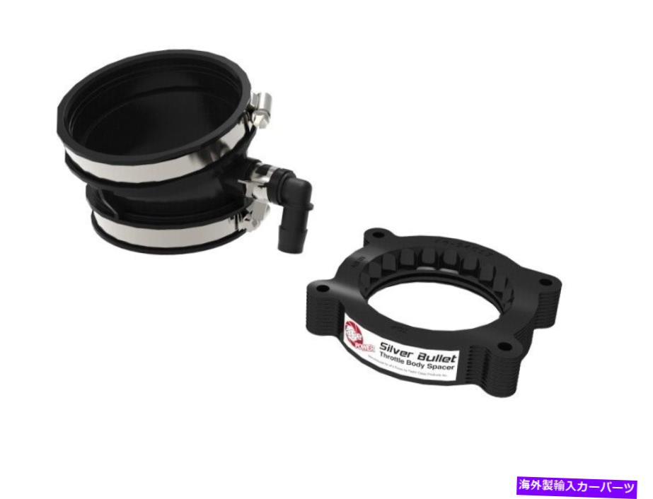 Throttle Body AFE 2020 VETTE C8シルバーブレットアルミニウムスロットルボディスペーサー /ワークス aFe 2020 Vette C8 Silver Bullet Aluminum Throttle Body Spacer / Works With【並行輸入品】