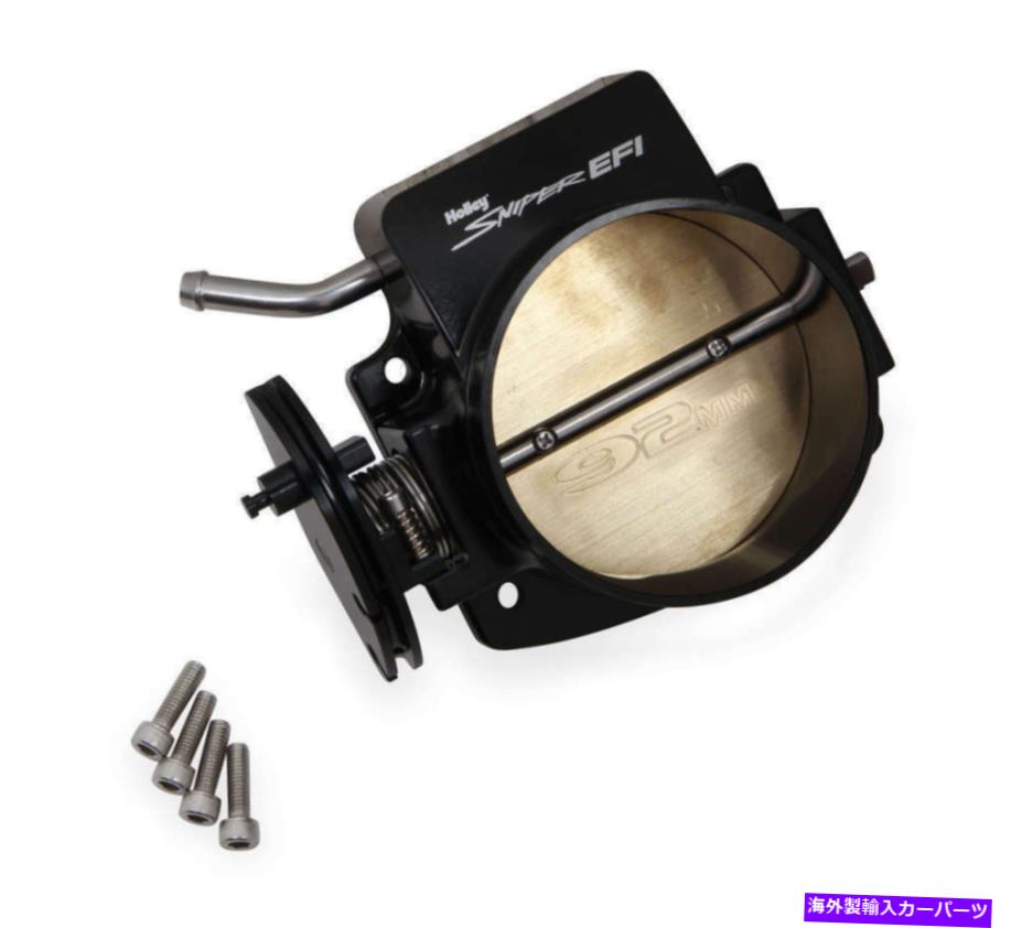 Throttle Body Holley 860004-1 92mmスナイパーEFIスロットルボディブラック仕上げ Holley 860004-1 92mm Sniper EFI Throttle Body Black Finish【並行輸入品】