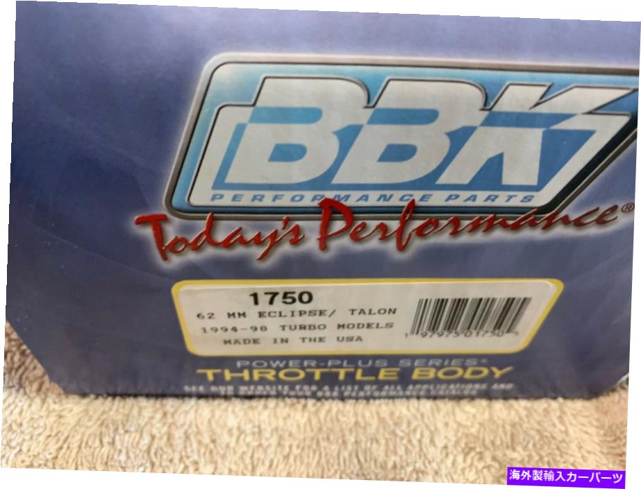 Throttle Body BBKパフォーマンス＃1750三菱4気筒、Eclipse / Eagle Talon Turbo 94-98 BBK Performance # 1750 Mitsubishi 4-Cylinder, Eclipse / Eagle Talon Turbo 94-98【並行輸入品】