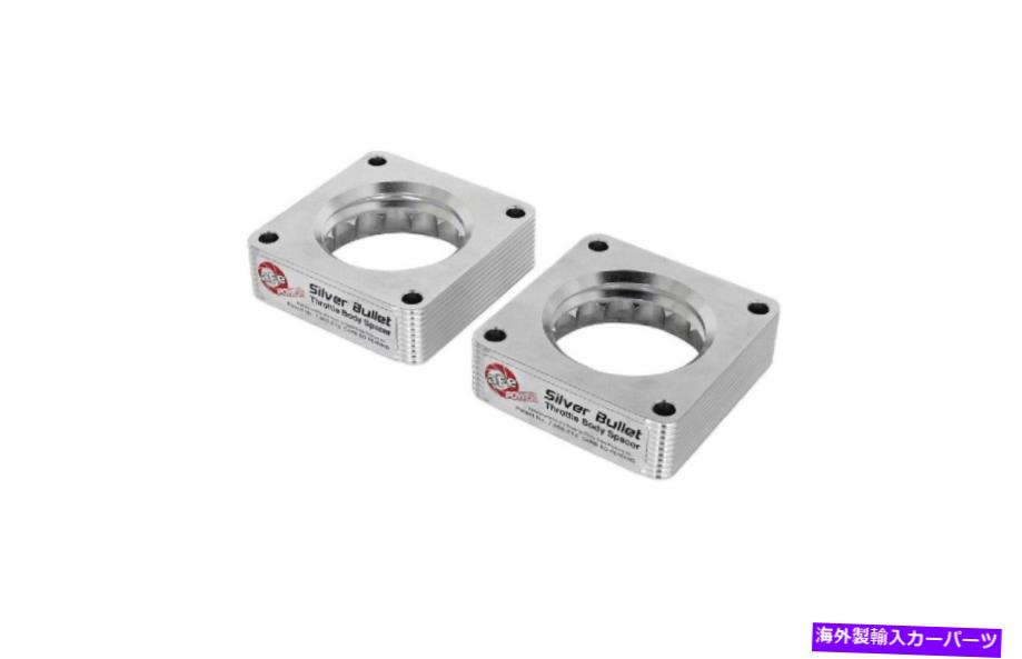 Throttle Body AFE Power46-36007 Infiniti G37 Q50 370Z用のシルバー弾丸スロットルボディスペーサー aFe Power 46-36007 Silver Bullet Throttle Body Spacer for Infiniti G37 Q50 370Z【並行輸入品】