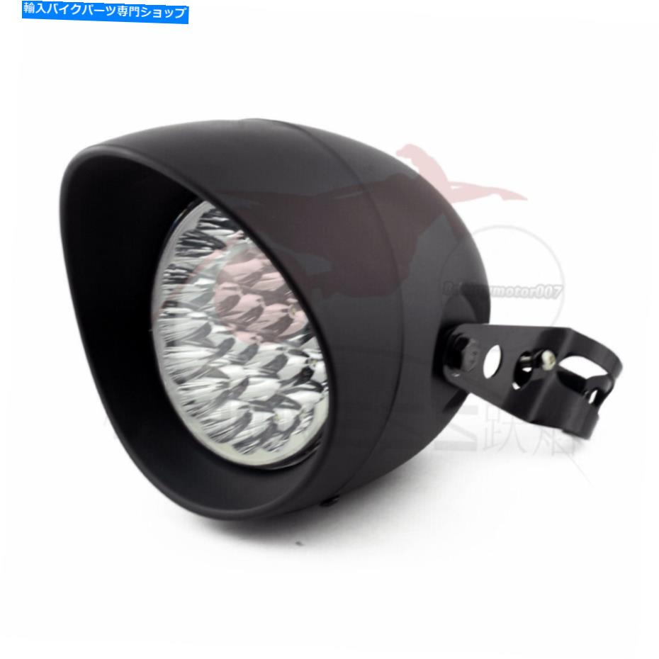 Headlight 5.75inch absヘッドライト弾丸ブラックLEDランプバイクボバーチョッパー用のオートバイ 5.75inch abs Headlight Bullet Black LED Lamp Motorcycle For Bobber Chopper【並行輸入品】