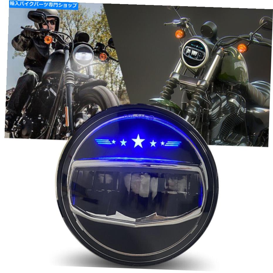 Headlight 5.75インチLED RGB Motorcycle Headlight with Halo DRLリング2004 Sportsman XR 5.75 Inch LED RGB Motorcycle Headlight with Halo DRL Ring for 2004 Sportsman XR【並行輸入品】