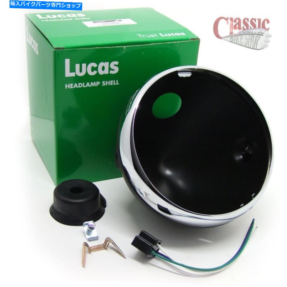 Headlight LUCAS 7インチヘッドランプシェルブラックLU5411506UBカスタムオートバイ Lucas 7 Inch Headlamp Shell Black LU5411506UB Custom Motorcycle【並行輸入品】 41,470円