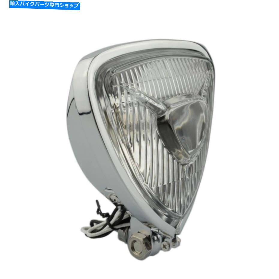Headlight トライアングルオートバイヘッドライトヘッドランプフィットオートバイチョッパーカフェレーサー Triangle Motorcycle Headlight Head lamp fit Motorcycle Chopper Cafe Racer【並行輸入品】