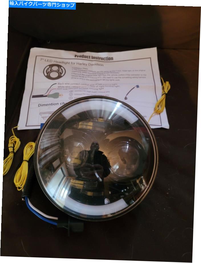 Headlight 7インチのLEDヘッドライトを備えたシグナルモーターサイクルをターンします 7 inch led headlight w/turn signal motorcycle【並行輸入品】