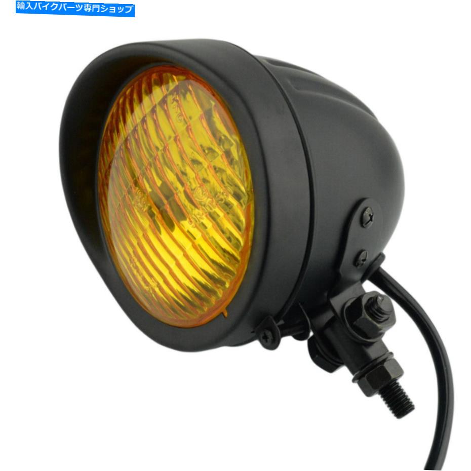Headlight ハーレーデビッドソン用のオートバイチョッパークロムフロントヘッドライト4 3/4 \