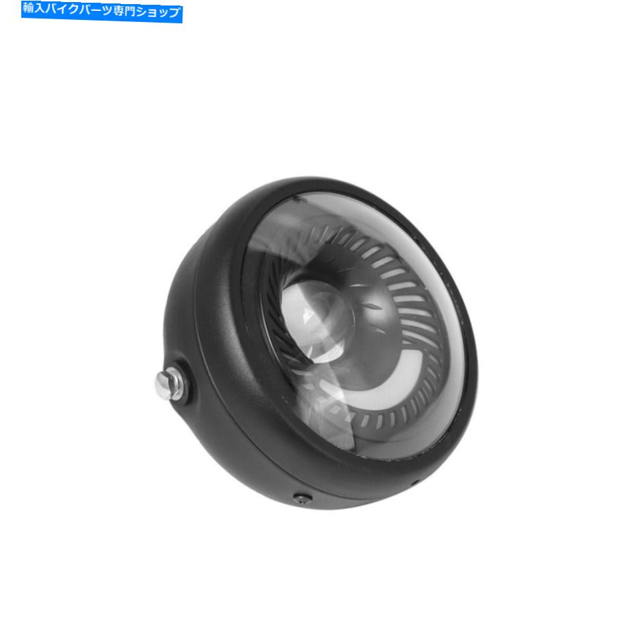 Headlight 6.5 '’オートバイLEDヘッドライト低いビームスパイラルDRLブラックハーレーホンダ 6.5‘’ Motorcycle LED Headlight Low High Beam Spiral DRL Black For Harley Honda【並行輸入品】