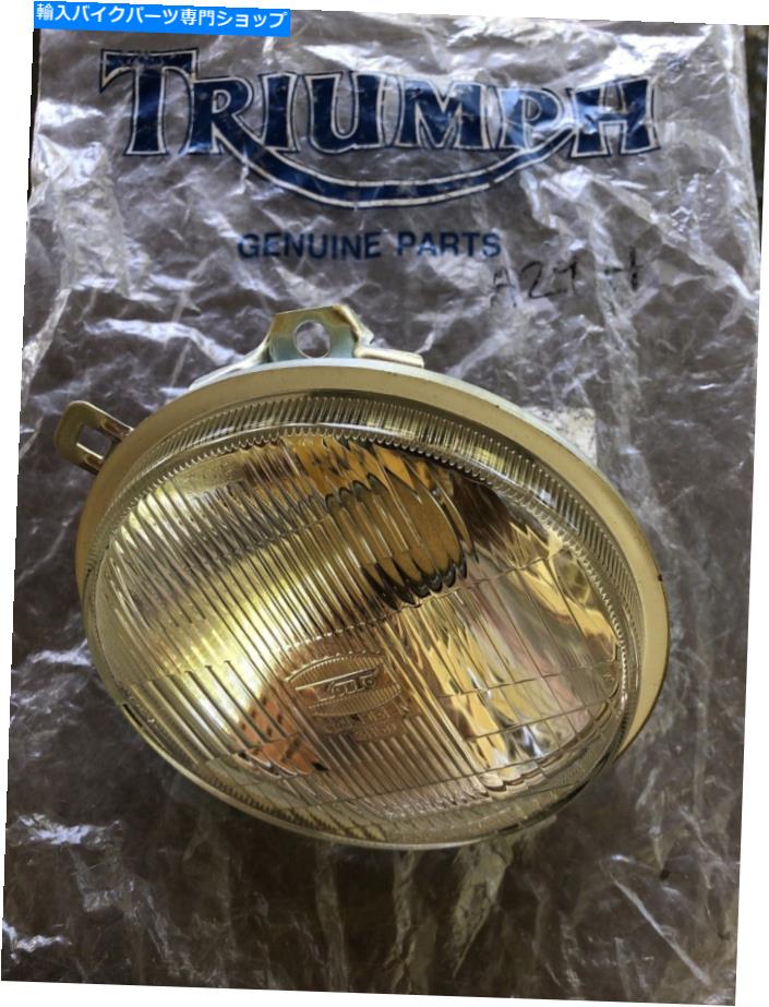 Headlight Triumph RHヘッドライトレンズT2700167。新しい。タイガー、デイトナ、スプリント、スーパーII TRIUMPH RH HEADLIGHT LENS T2700167. New. Tiger, Daytona, Sprint,SuperIII【並行輸入品】