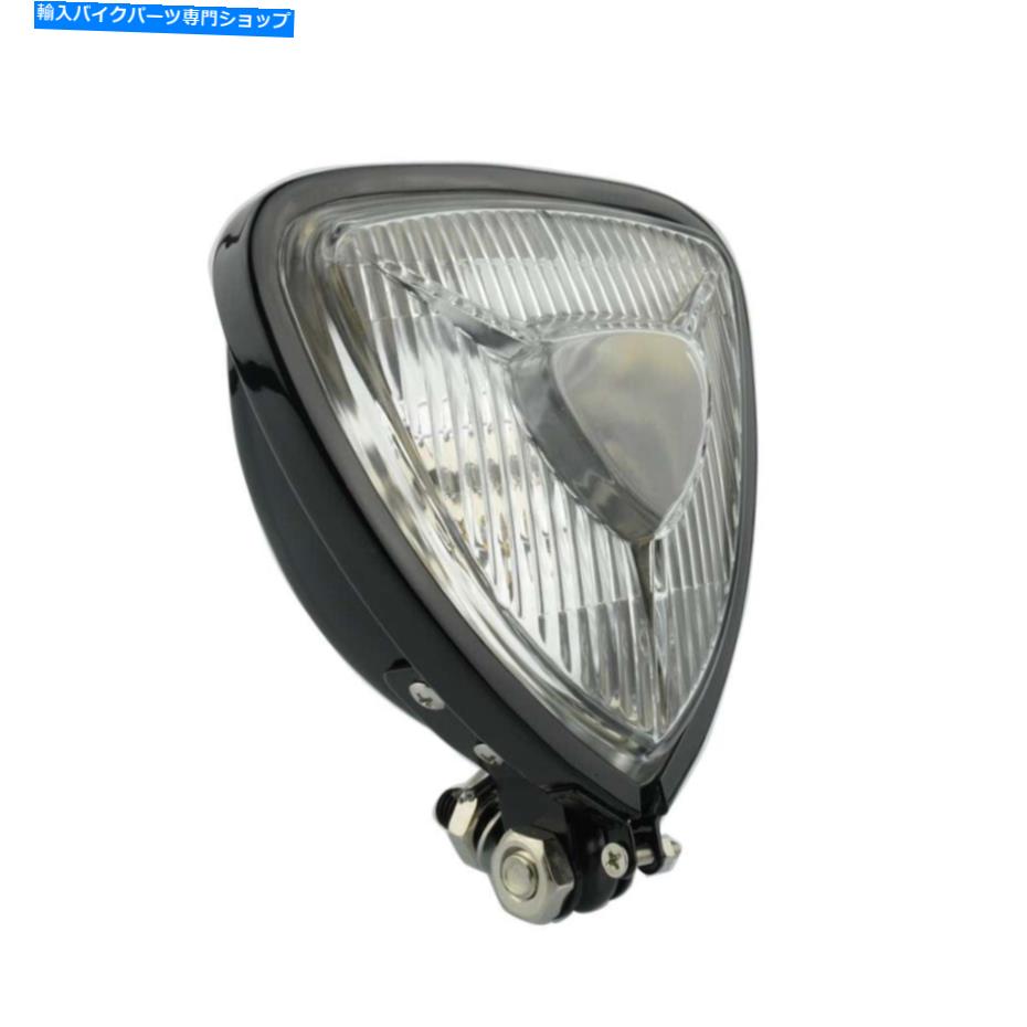 Headlight トライアングルモーターサイクルヘッドライトストリートファイタークルーザーチョッパーボバーカフェレーサー Triangle Motorcycle Headlight Streetfighter Cruiser Chopper Bobber Cafe Racer【並行輸入品】
