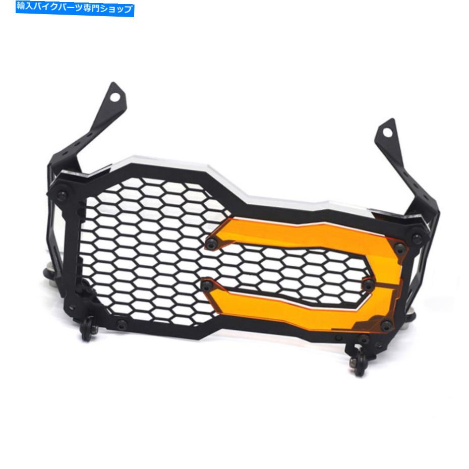 Headlight モーターサイクルヘッドライトヘッドランプガード保護グリルカバー1ランプY2F3 Motorcycle Headlight Headlamp Guard Protective Grill Cover with 1 Lamp Y2F3【並行輸入品】