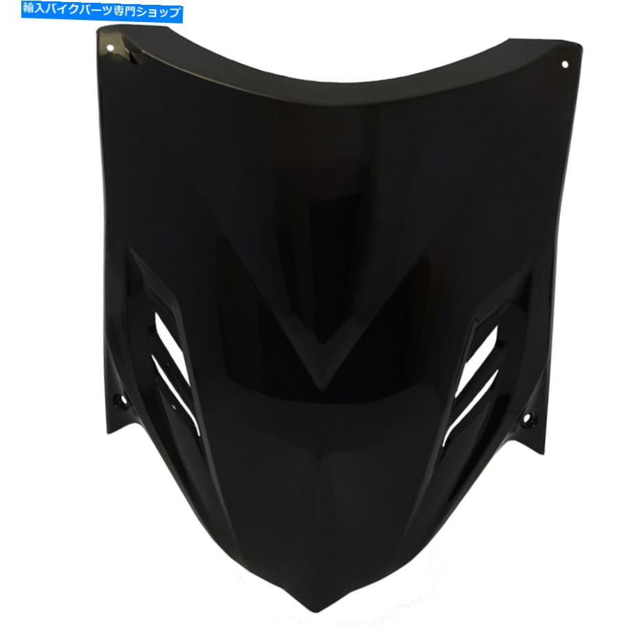 Headlight フロントヘッドライトカバーラージシールドブラックフィットヤマハズマBWS 125 YW125 Front Headlight Cover Large Shield Black Fit YAMAHA Zuma BWS 125 YW125【並行輸入品】