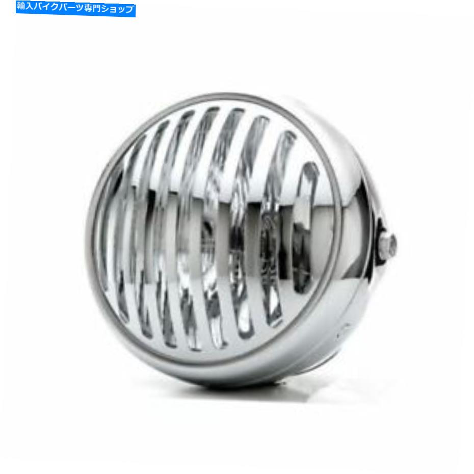 Headlight クロムグリルオートバイ7 "H4 35WヘッドライトハーレーチョッパーボバーカフェレーサーXL Chrome grill motorcycle 7" H4 35W headlight Harley chopper bobber cafe racer XL【並行輸入品】｜Us Custom Parts Shop USDM