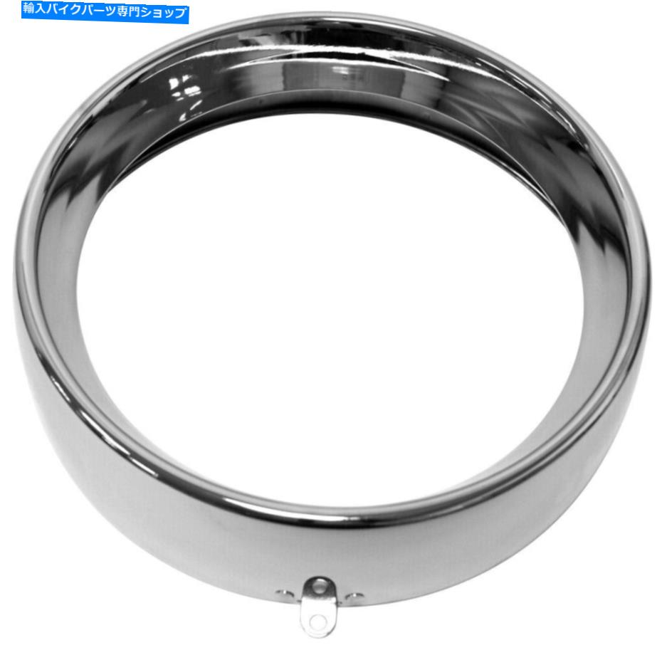 Headlight ハードドライブフレンチヘッドライトトリムリングクローム7タブスタイル| 38-048 Harddrive Frenched Headlight Trim Ring Chrome 7 Tab Style | 38-048【並行輸入品】