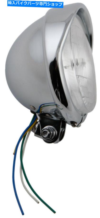 Headlight ハードドライブ5-3/4in。クロムヘッドライト、12V 60/55W H4 | 20-6002HDV HardDrive 5-3/4in. Chrome Headlight, 12v 60/55w H4 | 20-6002HDV【並行輸入品】