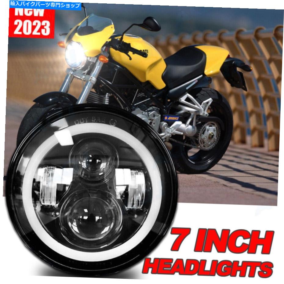 Headlight 7 '' LEDヘッドライトランプDRLターンシグナルハイビームドゥカティモンスター900 1000 695 7'' LED Headlight Lamp DRL Turn Signal High Beam for DUCATI Monster 900 1000 695【並行輸入品】 44,616円