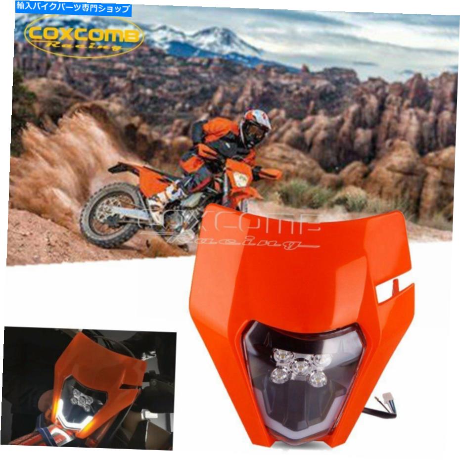 Headlight MX Enduro LEDヘッドライトランプフェアリングキットfor Excw sxf 2003-2020 690 SMC R MX Enduro LED Headlight Lamp Fairing Kit for EXC XCW SX SXF 2003-2020 690 SMC R【並行輸入品】