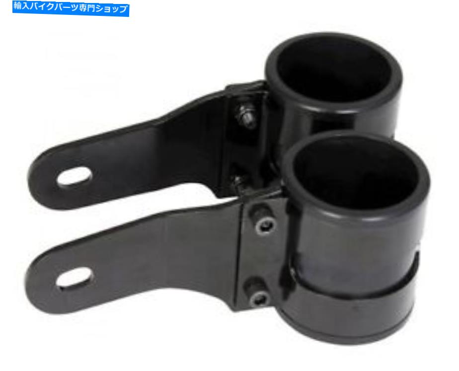 Headlight 自転車ITブラックステルスヘッドライトブラケット33-37mm -ペア BIKE IT BLACK STEALTH HEADLIGHT BRACKET 33-37MM - PAIR【並行輸入品】
