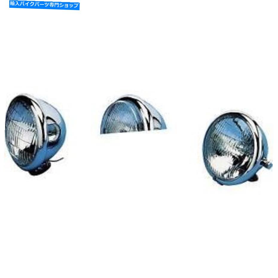 Headlight ドラッグスペシャリティ5 3/4インチ。クロムヘッドライトアセンブリDS-280036 Drag Specialties 5 3/4in. Chrome Headlight Assembly DS-280036【並行輸入品】