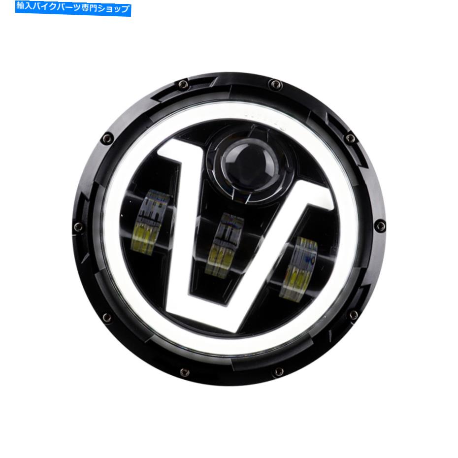 Headlight 1PCS /24Vモーターサイクルヘッドライト7 ''ターン信号付きV字型ヘッドライトL2v6 1pcs /24V Motorcycl Headlight 7'' V-shape Headlight with Turn Signal L2V6【並行輸入品】