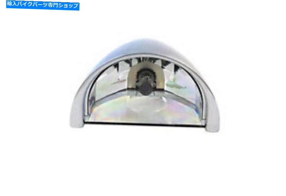 Headlight 5-3/4ハーフムーンヘッドランプクロムビレットがハーレーダビッドソンに適合する 5-3/4 Half Moon Headlamp Chrome Billet fits Harley-Davidson【並行輸入品】