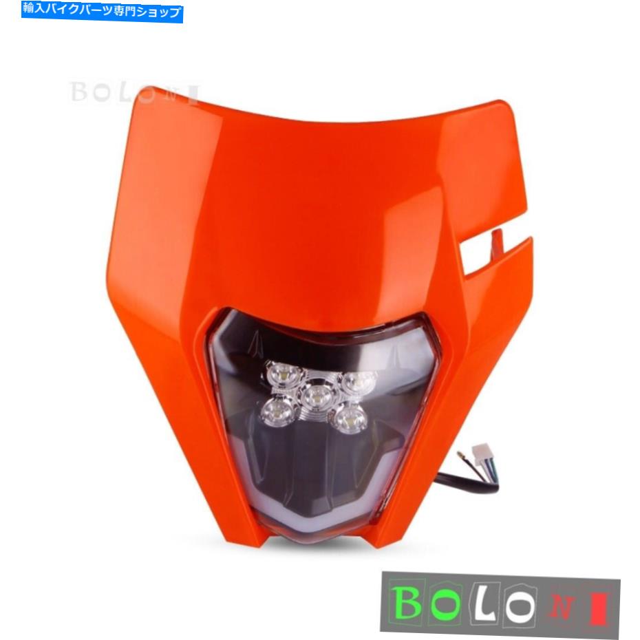 Headlight ダートバイクSuperMoto LEDヘッドライトExcf XCF XCW 125 250 300 350 450 530 690 R Dirt Bike Supermoto LED Headlight For EXC XCF XCW 125 250 300 350 450 530 690 R【並行輸入品】