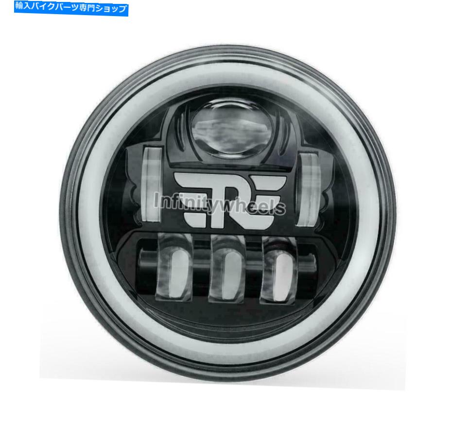 Headlight DRL 7 ''ロイヤルエンフィールドインターセプター650ccコンチネンタル650ccバイクのヘッドライトLED DRL 7'' LED Headlight For Royal Enfield Interceptor 650cc Continental 650cc Bike【並行輸入品】