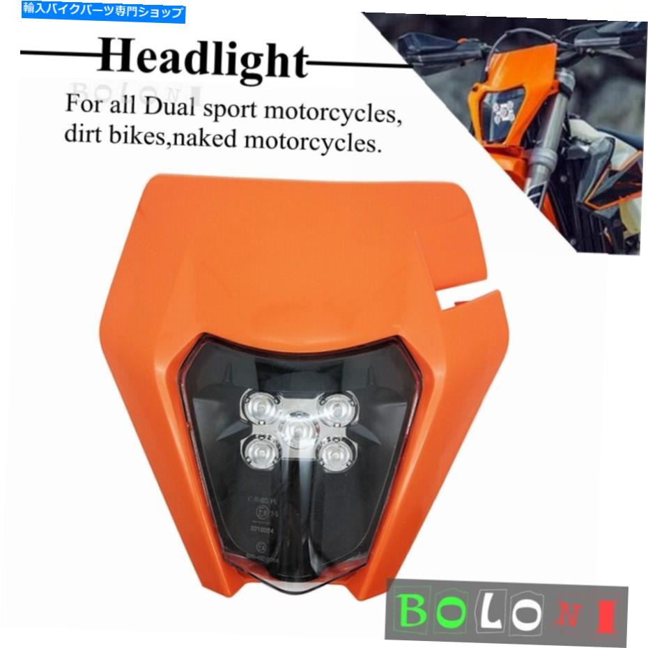Headlight MX Enduro excf XCW XCF 250 300 450 500のオートバイダートバイクLEDヘッドライト Motorcycle Dirt Bike LED Headlight For MX Enduro EXC SXF XCW XCF 250 300 450 500【並行輸入品】