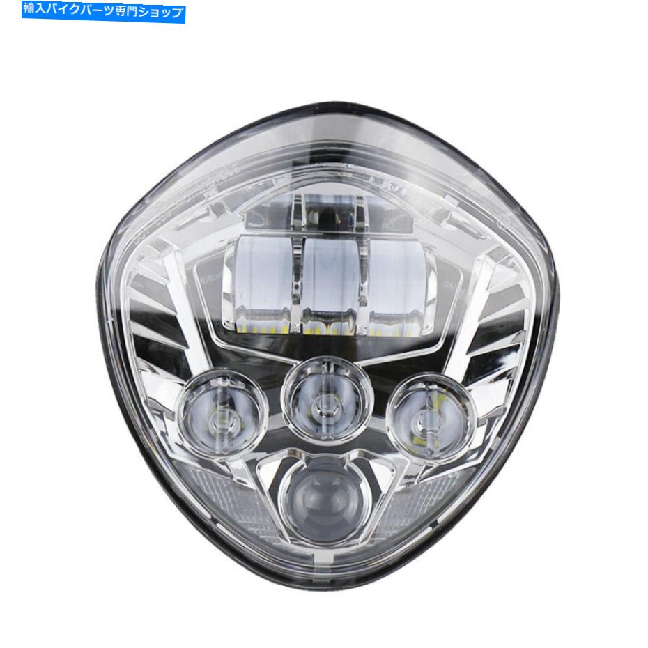 Headlight クロムオートバイLEDヘッドライトハイロビーム勝利ベガスハンマーモーターライト Chrome Motorcycle LED Headlight Hi-Lo Beam for Victory Vegas Hammer Motor Lights【並行輸入品】