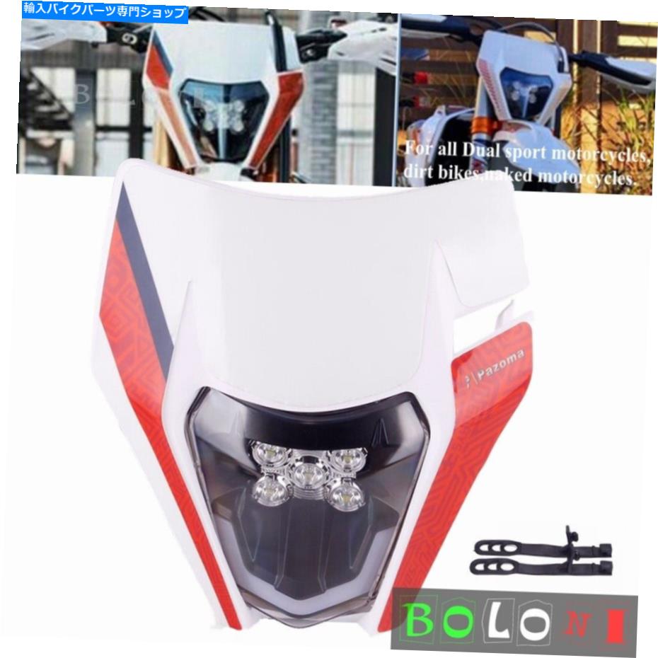 Headlight Excf XCF XCW FE TC TE 250 300 350 450ダートバイク用LEDエンデューロヘッドライトヘッドランプ LED Enduro Headlight Headlamp For EXC XCF XCW FE TC TE 250 300 350 450 Dirt Bike【並行輸入品】