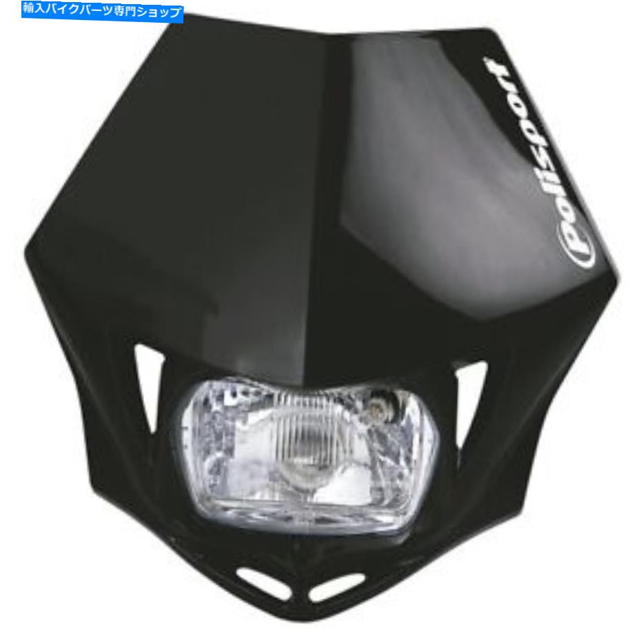 Headlight Polisport MMXユニバーサルヘッドライトブラック Polisport MMX Universal Headlight Black【並行輸入品】