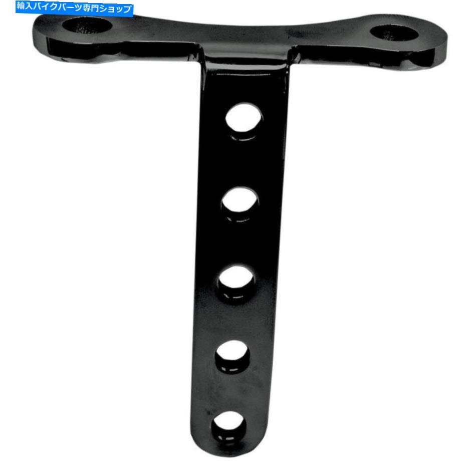 Headlight ハーレーのオートバイ用に特殊なアジャブルなブラックヘッドライトマウントをドラッグします Drag Specialties Adjustable Black Headlight Mount for Harley Motorcycles【並行輸入品】
