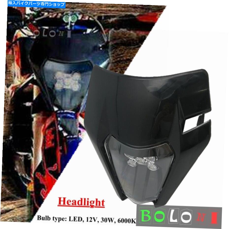 Headlight excw xcw xcf sxf 125 200 250 300 350 450 enduroのLEDモトクロスヘッドライト LED Motocross Headlight For EXC XCW XCF SXF 125 200 250 300 350 450 Enduro【並行輸入品】