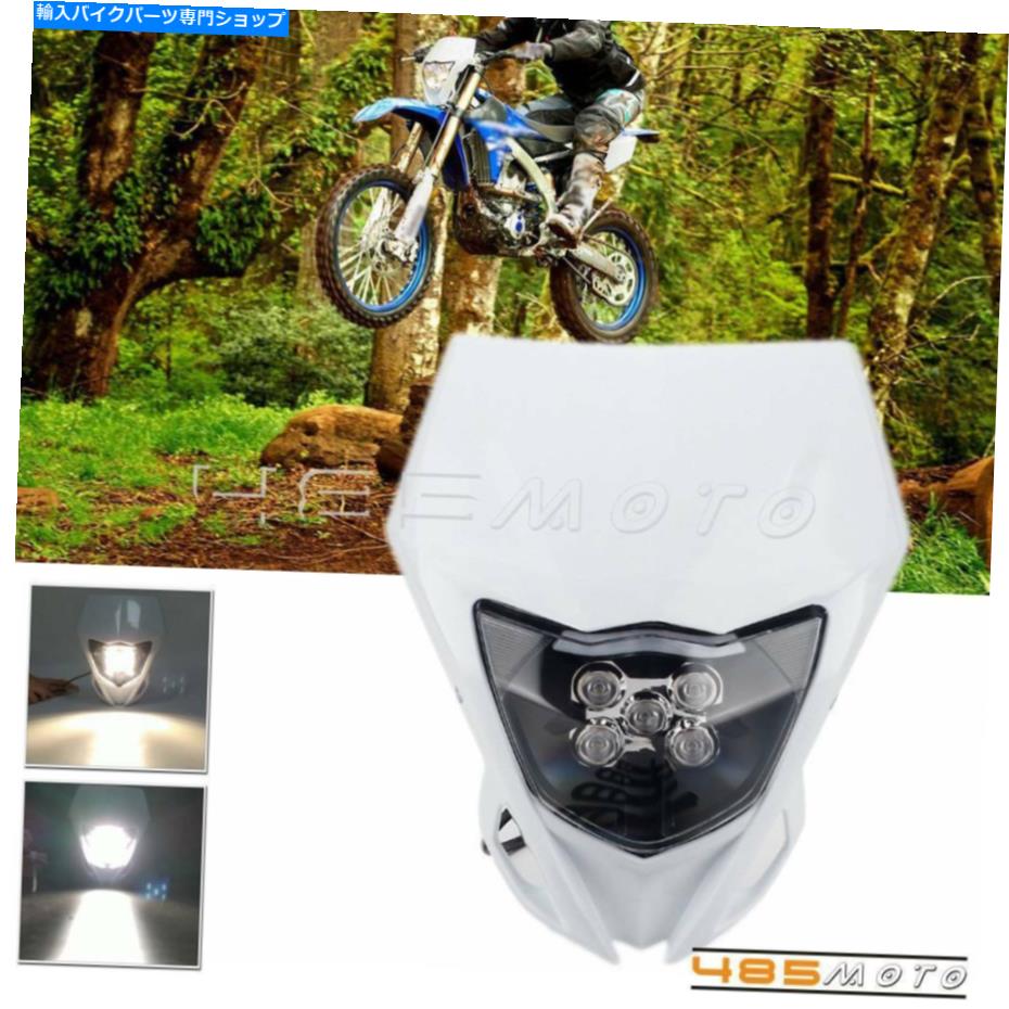 Headlight エンデューロモトクロスは、ヤマハWR450F WR450 WR250Fダートバイクのヘッドライトヘッドランプをリードしています Enduro Motocross LED Headlight Headlamp for Yamaha WR450F WR450 WR250F Dirt Bike【並行輸入品】
