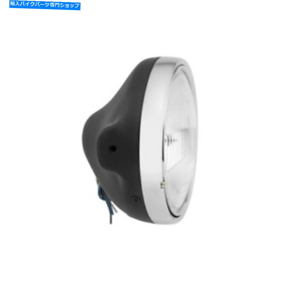 Headlight Bikemaster Slim Side Mount Headlight-マットブラック-7インチ-8k7 -H/B -N BikeMaster Slim Side Mount Headlight - Matte Black - 7 Inch - 8K7-H/B-N【並行輸入品】