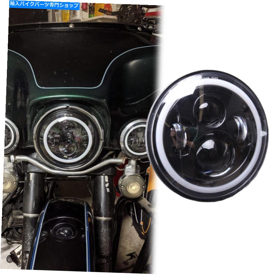 Headlight 7 '' LEDヘッドランプdrlターンシグナルハーレーデビッドソンエレクトラグライドクラシック 7'' LED Headlight Lamp DRL Turn Signal for Harley Davidson Electra Glide Classic【並行輸入品】