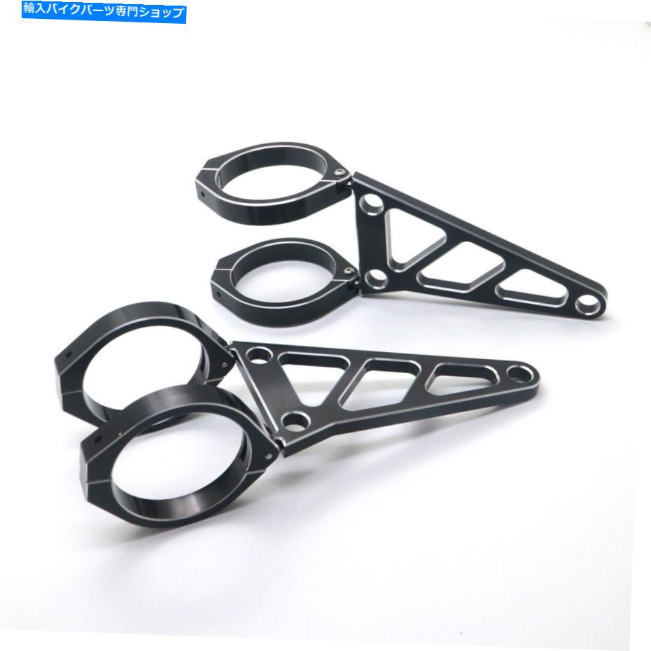 Headlight ブラックCNC 48mmヘッドライトマウントブラケットフォーク信号クランプスズキホンダヤマハ Black CNC 48mm Headlight Mount Bracket Fork Signal Clamp For Suzuki Honda Yamaha【並行輸入品】｜Us Custom Parts Shop USDM