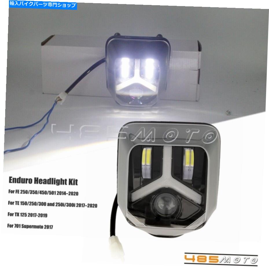 Headlight ダートバイクLEDヘッドライトhi/lo drlヘッドランプfor excw xcw xcf sxf 250 350 450 500 Dirt Bike LED Headlight Hi/Lo DRL Headlamp for EXC XCW XCF SXF 250 350 450 500【並行輸入品】